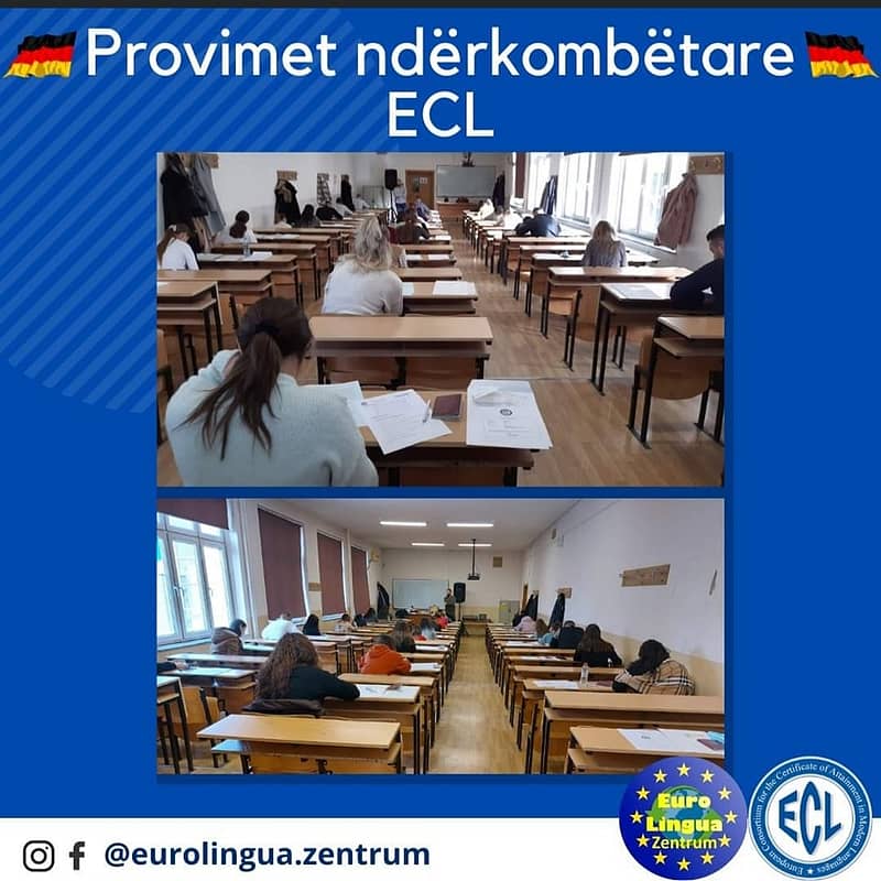 Provimet ndërkombëtare të gjuhës gjermane ECL në Prishtinë